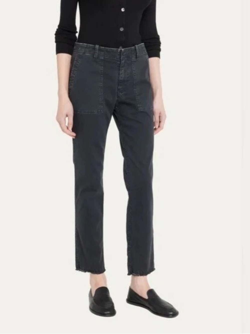 Nili Lotan 111/88 / 80 NL Black Carbon
Raw Hem Pant Size 6
